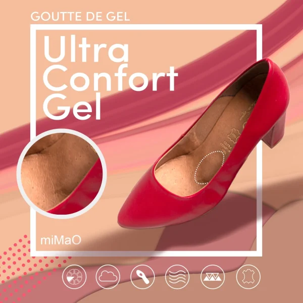 MiMaO ShopOnline URBAN SOIRÉE – Chaussure à Talon Haut CAMEL Urban Cuir en solde 8