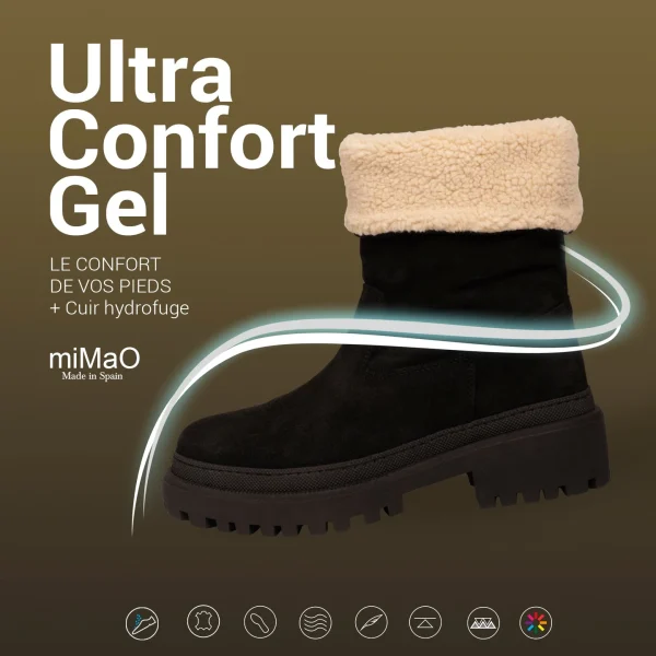 MiMaO ShopOnline POLAR – Bottes CAMEL En Cuir Hydrofuge garantis authentique 10