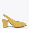 soldes magasin MiMaO ShopOnline WOMAN – Chaussures Sans Talon Peep-toe JAUNE 25