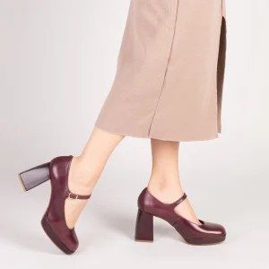 MiMaO ShopOnline BRIGITTE – Chaussures à Bracelet Et Talon Bloc BORDEAUX dernières 19