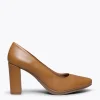 MiMaO ShopOnline URBAN SOIRÉE – Chaussure à Talon Haut CAMEL Urban Cuir en solde 25