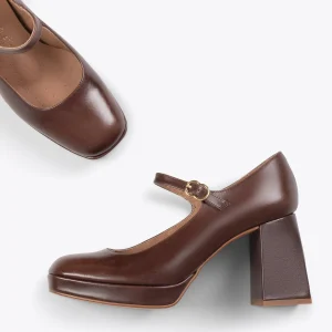 MiMaO ShopOnline BRIGITTE – Chaussures à Bracelet Et Talon Bloc MARRON haute qualité 11