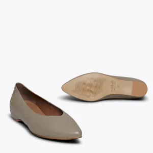 MiMaO ShopOnline URBAN COMPENSÉ – Chaussures Compensées échancrées En V TAUPE magasin en ligne france 17