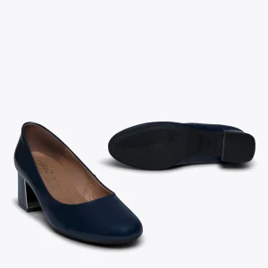 MiMaO ShopOnline URBAN DAME – Chaussure En Cuir Verni à Talon Moyen BLEU MARINE achetez 17