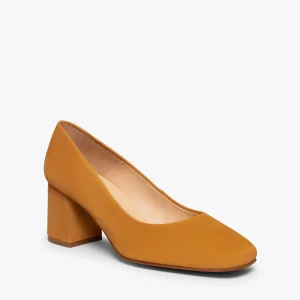 MiMaO ShopOnline FEMME – Chaussure à Bout Carré CAMEL Paris 18