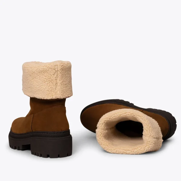 MiMaO ShopOnline POLAR – Bottes CAMEL En Cuir Hydrofuge garantis authentique 4