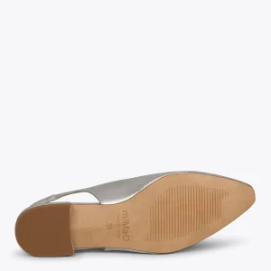 MiMaO ShopOnline BRUNCH – Chaussures Sans Talon Pour Femmes ARGENTÉ excellente qualité 17