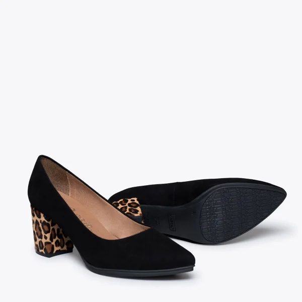 magasin MiMaO ShopOnline URBAN S WILD – Chaussures à Talon Noires Animal Print LÉOPARD 6