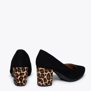 magasin MiMaO ShopOnline URBAN S WILD – Chaussures à Talon Noires Animal Print LÉOPARD 13