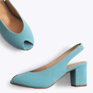 MiMaO ShopOnline WOMAN – Chaussures Sans Talon Peep-toe BLEU à prix imbattables 11