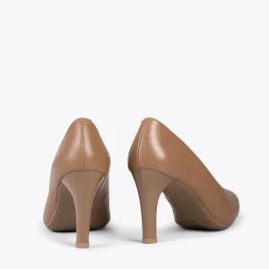 MiMaO ShopOnline URBAN GLAM – Chaussures élégantes à Talon Haut CAMEL vente à bas prix 13