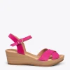 MiMaO ShopOnline MAR – Sandales Compensées Légères à Lanières Croisées FUCHSIA outlet 22