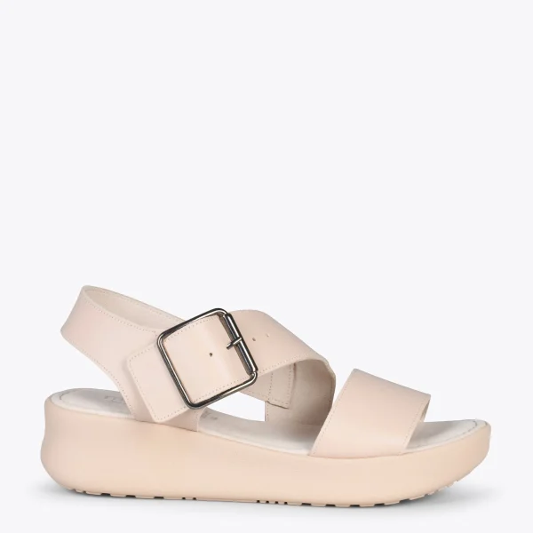 MiMaO ShopOnline TRENDY – Sandales à Plateforme Pour Femmes De Couleur NUDE luxe soldes 1