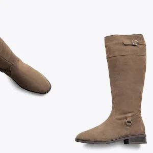 MiMaO ShopOnline VIRGINIA – Bottes Hautes Pour Femme Avec Boucle TAUPE grande promotion 11