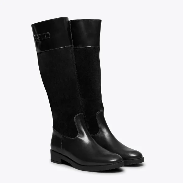 MiMaO ShopOnline AMAZONE – Bottes Hautes NOIR Style équestre en vente 3