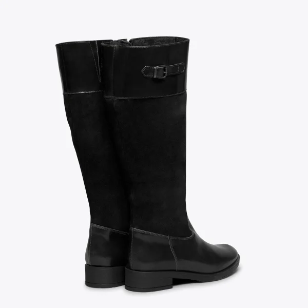 MiMaO ShopOnline AMAZONE – Bottes Hautes NOIR Style équestre en vente 5