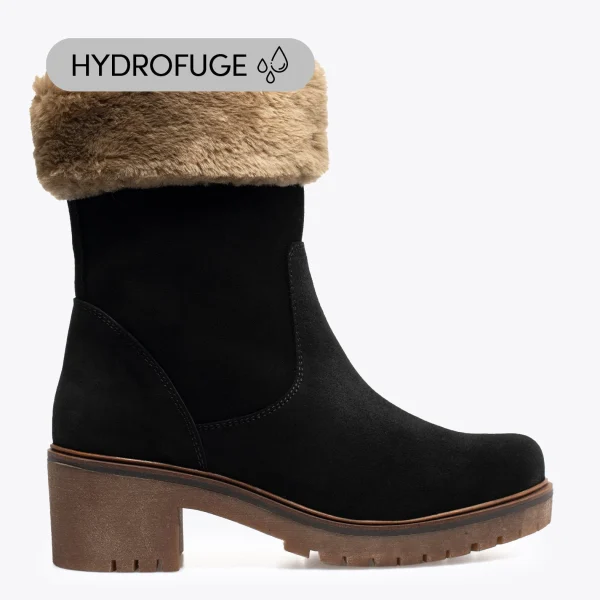 MiMaO ShopOnline POLAIRE- Bottes Hydrofuges Type Après-Ski NOIR qualité d’originales 1