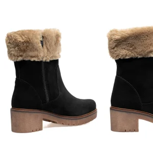 MiMaO ShopOnline POLAIRE- Bottes Hydrofuges Type Après-Ski NOIR qualité d’originales 14