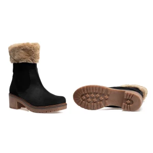 MiMaO ShopOnline POLAIRE- Bottes Hydrofuges Type Après-Ski NOIR qualité d’originales 20