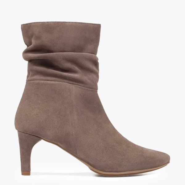 MiMaO ShopOnline BOTTINES FASHION Femme à Talon TAUPE offre spéciale 1