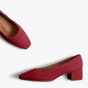 MiMaO ShopOnline DAMA – Chaussures à Talon Bas Et Bout Carré ROUGE achat 11