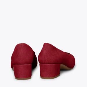 MiMaO ShopOnline DAMA – Chaussures à Talon Bas Et Bout Carré ROUGE achat 13