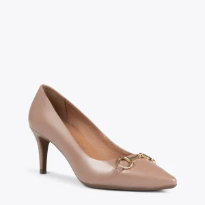 MiMaO ShopOnline ÉLÉGANCE- Stiletto Avec Ornement Métallisé TAUPE remise en ligne 15