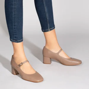 mode MiMaO ShopOnline BELLA – Chaussures Avec Bracelet Et Bout Carré TAUPE 19