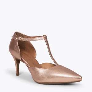 Officielle MiMaO ShopOnline COCKTAIL – Chaussures De Soirée En Métallisées ROSÉ Avec Talon Aiguille 15