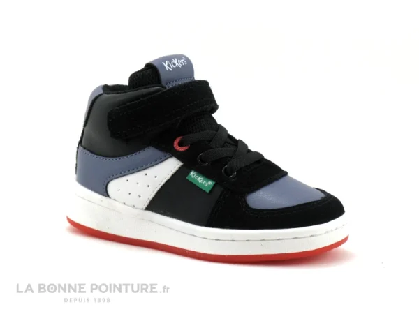 Top 10 🔥 Enfant Kickers BILBON BB Mid Noir Gris Blanc 664560 – Basket Montante 🥰 bas prix 1