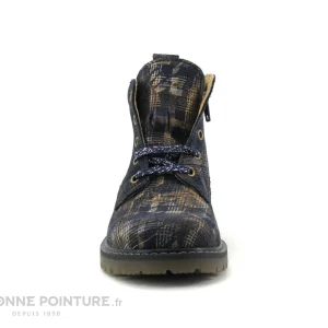 Le moins cher 💯 Enfant Bopy SUSIE Quadrille Bleu Marine – 🥾 Boots Mode Fille ✨ boutique en ligne 11