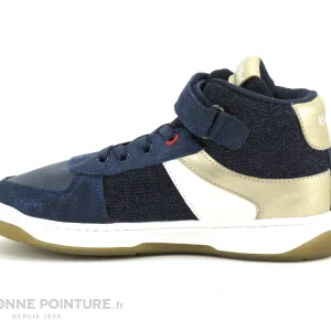 Meilleure affaire 😉 Enfant Kickers KICKALIEN Marine Or – 900870 – Basket Montante ⭐ Promotio de vente 13