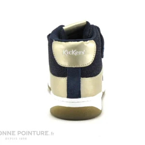 Meilleure affaire 😉 Enfant Kickers KICKALIEN Marine Or – 900870 – Basket Montante ⭐ Promotio de vente 15