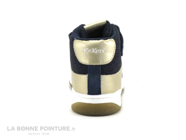 Meilleure affaire 😉 Enfant Kickers KICKALIEN Marine Or – 900870 – Basket Montante ⭐ Promotio de vente 5