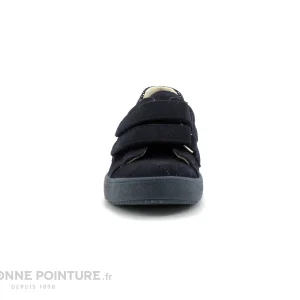 Remise 💯 Bébé Bopy SIJAMAVEL – Bleu Marine – Argent – 👟 Sneakers Velcro BEBE Fille ✨ Paiement sécurisé 11