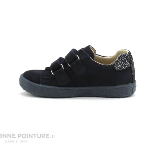 Remise 💯 Bébé Bopy SIJAMAVEL – Bleu Marine – Argent – 👟 Sneakers Velcro BEBE Fille ✨ Paiement sécurisé 13