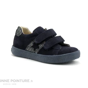 Remise 💯 Bébé Bopy SIJAMAVEL – Bleu Marine – Argent – 👟 Sneakers Velcro BEBE Fille ✨ Paiement sécurisé 17