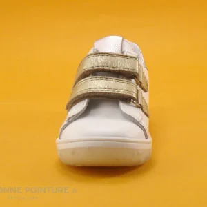 Meilleur Prix Garanti Sortie 🔥 Bébé Bopy RETAIL Blanc Or – Basket BEBE Fille Avec Velcro 😉 11