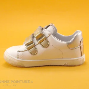 Meilleur Prix Garanti Sortie 🔥 Bébé Bopy RETAIL Blanc Or – Basket BEBE Fille Avec Velcro 😉 13