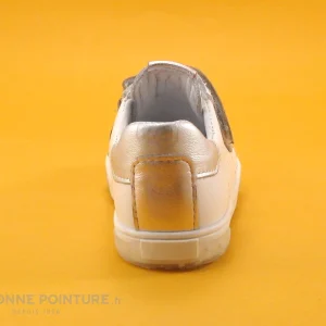 Meilleur Prix Garanti Sortie 🔥 Bébé Bopy RETAIL Blanc Or – Basket BEBE Fille Avec Velcro 😉 15