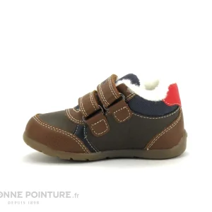 Acheter ✔️ Bébé Geox ELTHAN Cognac Navy – B261PA – Basket Bebe 2 Velcros ⌛ vente en ligne 13