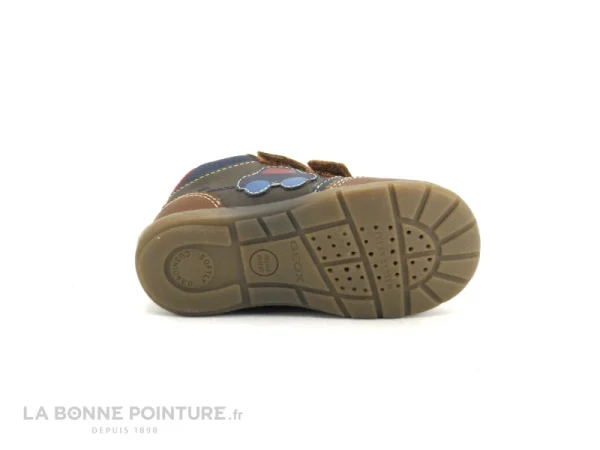 Acheter ✔️ Bébé Geox ELTHAN Cognac Navy – B261PA – Basket Bebe 2 Velcros ⌛ vente en ligne 8