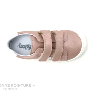 guranteed de qualité Remise 🎉 Bébé Bopy JATIN Rose – Basket Fille – 2 Velcros ⌛ 19