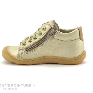 Remise 🎉 Bébé Bopy JOLICO Or – Chaussure Doree Premiers Pas Fille 🌟 guranteed de qualité 13