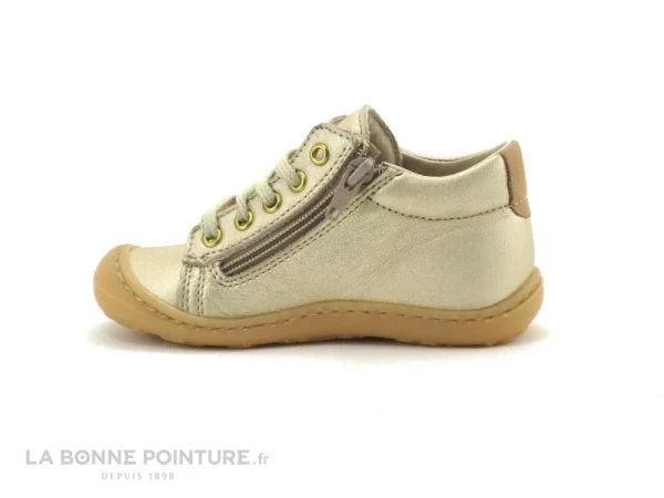 Remise 🎉 Bébé Bopy JOLICO Or – Chaussure Doree Premiers Pas Fille 🌟 guranteed de qualité 4