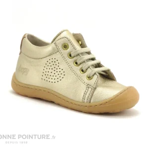 Remise 🎉 Bébé Bopy JOLICO Or – Chaussure Doree Premiers Pas Fille 🌟 guranteed de qualité 17