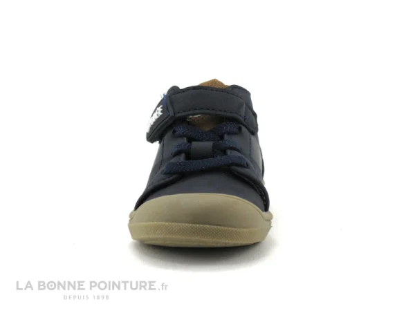 Meilleure affaire ⌛ Bébé Alma Planete FIBRINO Marine Camel – Chaussure Premiers Pas GARCON 🤩 économies garanties 3