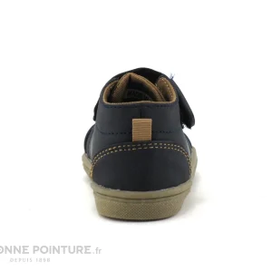 Meilleure affaire ⌛ Bébé Alma Planete FIBRINO Marine Camel – Chaussure Premiers Pas GARCON 🤩 économies garanties 14