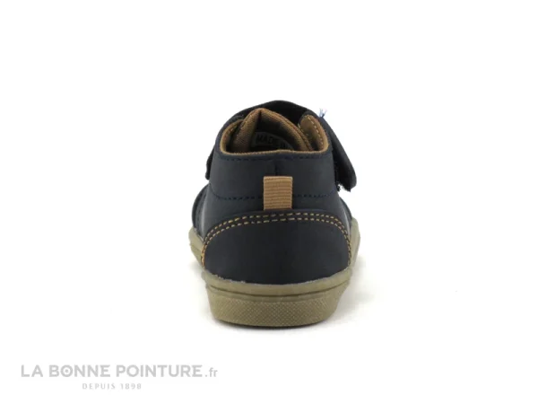 Meilleure affaire ⌛ Bébé Alma Planete FIBRINO Marine Camel – Chaussure Premiers Pas GARCON 🤩 économies garanties 5