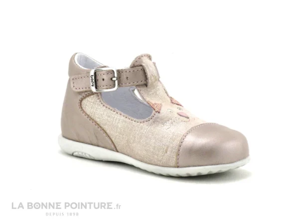 Meilleur prix 🔔 Bébé Bopy ZECAT Rose Metal – 🩴 Sandale Bout Ferme BEBE Fille ⭐ prix le plus bas 1